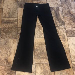 Lululemon black reversible flare yoga pants